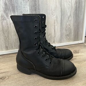 Vintage Biltrite Men 4.5 Women 6  Military Leather Combat Boot ANSI Steel Toe